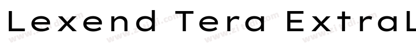 Lexend Tera ExtraLig字体转换 Lexend Tera ExtraLig字体转换